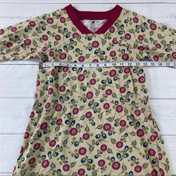 Tea Collection Kids Yellow Floral Long Sleeve V-Neck Casual Dress Size 12 - Picture 5 of 8